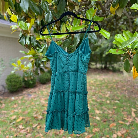 Alter’d State Green Polka Dot Dress - Picture 6 of 7